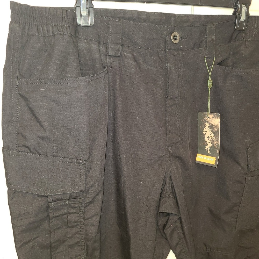 NWT Free Soldier Mens Relaxed Fit Tactical Cargo Work Pants MultiPocket 42W/30L‎